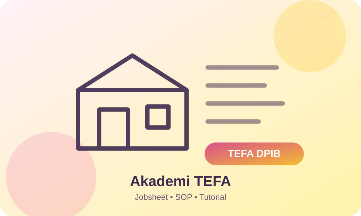 Tentang TEFA DPIB