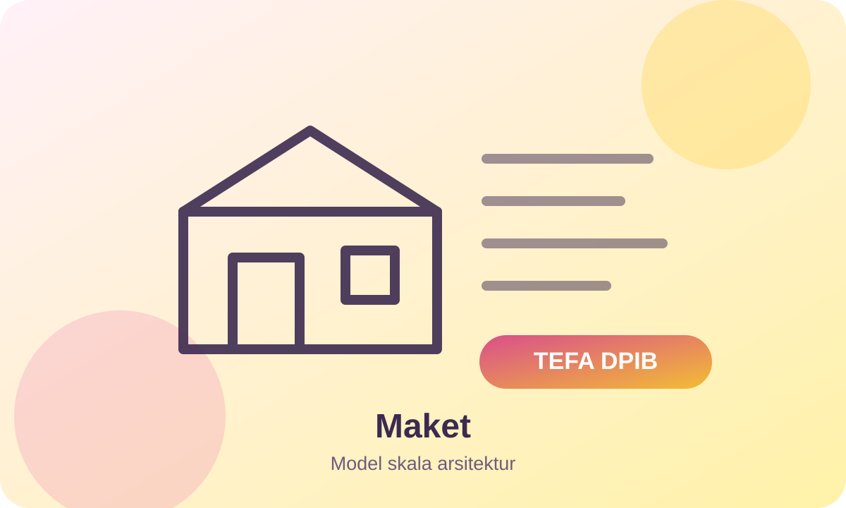 Maket sebagai Media Presentasi Desain