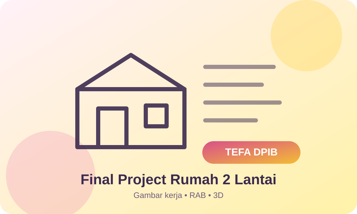 Final Project Rumah 2 Lantai